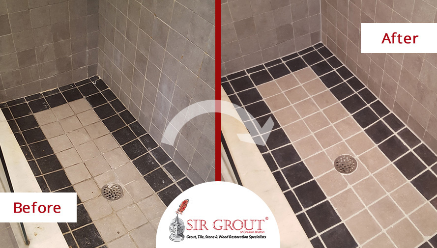 A Grout Cleaning and Sealing in Everett, MA Gave this Bathroom a Fresh, New Look