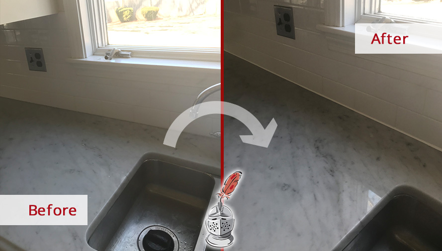 Before and After Picture of a Bathroom Grout Cleaning in Winchester, Massachusetts