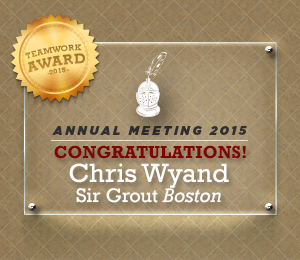 Sir Grout of Greater Boston Award