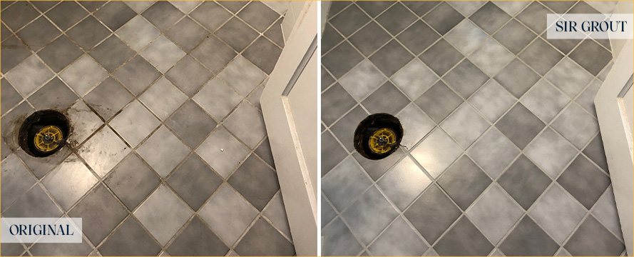 Before and After Shower Tile and Grout Cleaners in Boston, Ma