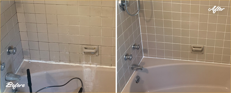 Tub Restored by Our Professional Tile and Grout Cleaners in Wellesley, MA