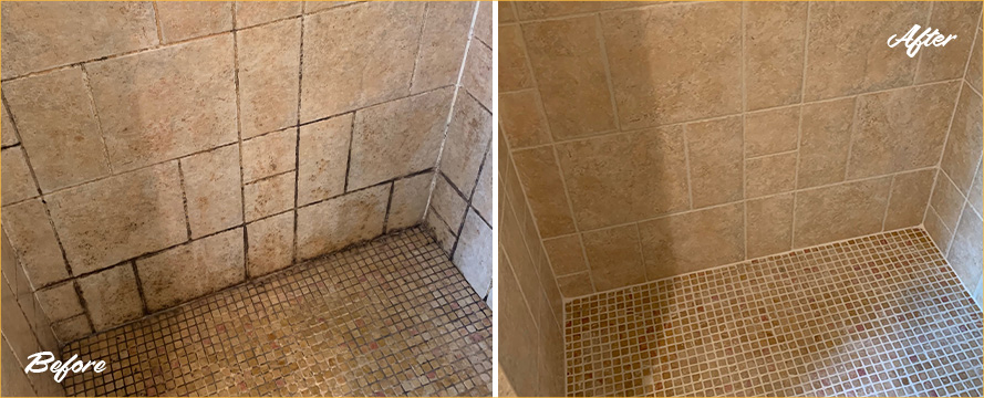 Shower Walls Restored by Our Professional Tile and Grout Cleaners in Waltham, MA