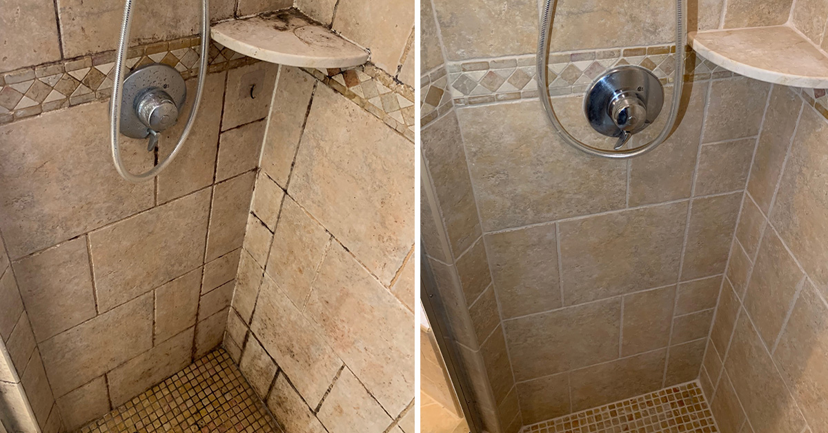 This Awful-looking Shower in Bedford Was Restored by Our Grout