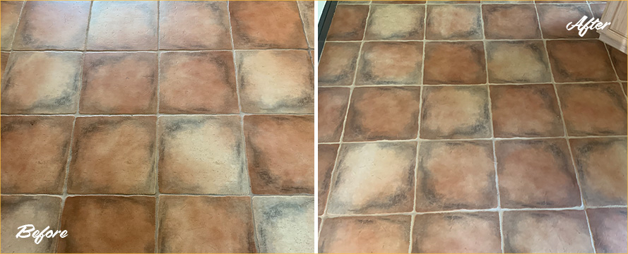 Floor Restored Expertly by Our Skillful Tile and Grout Cleaners in Boston, MA