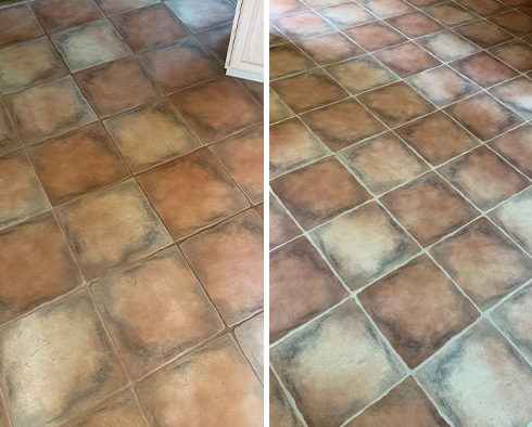 Floor Restored by Our Tile and Grout Cleaners in Boston, MA