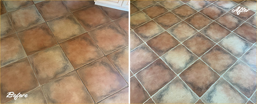 Floor Restored by Our Skillful Tile and Grout Cleaners in Boston, MA