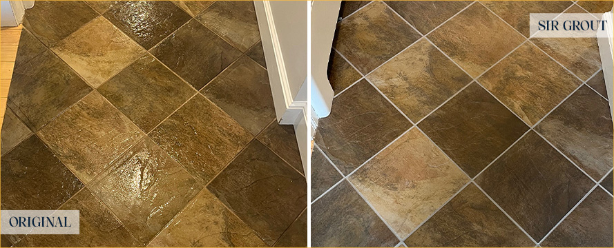 Floor Restored by Our Expert Tile and Grout Cleaners in Reading, MA