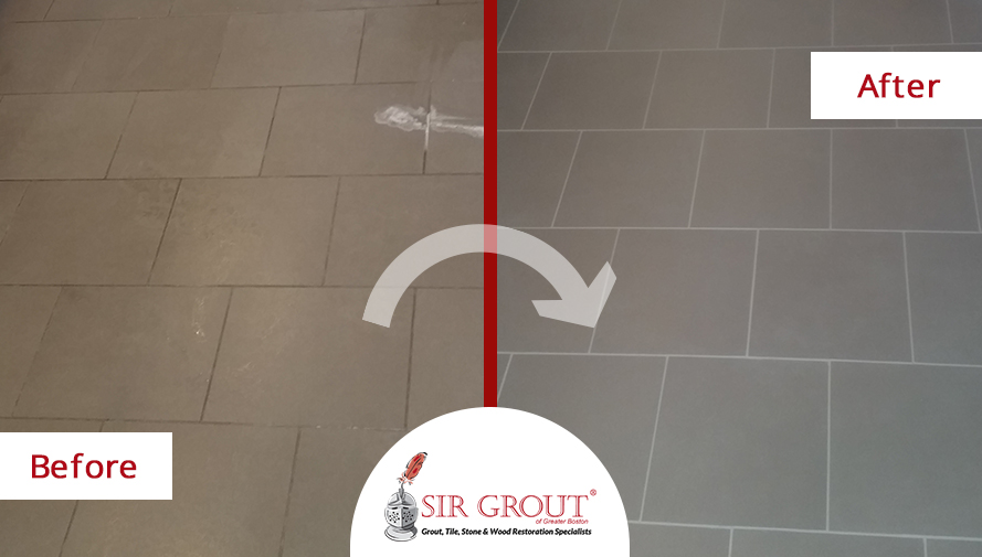 Grout Recoloring Gives New Life to This Chestnut Hill Resident's Home