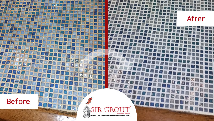 This Brookline Village Family Avoids an Expensive Bathroom Remodel Thanks to a Grout Sealing Job