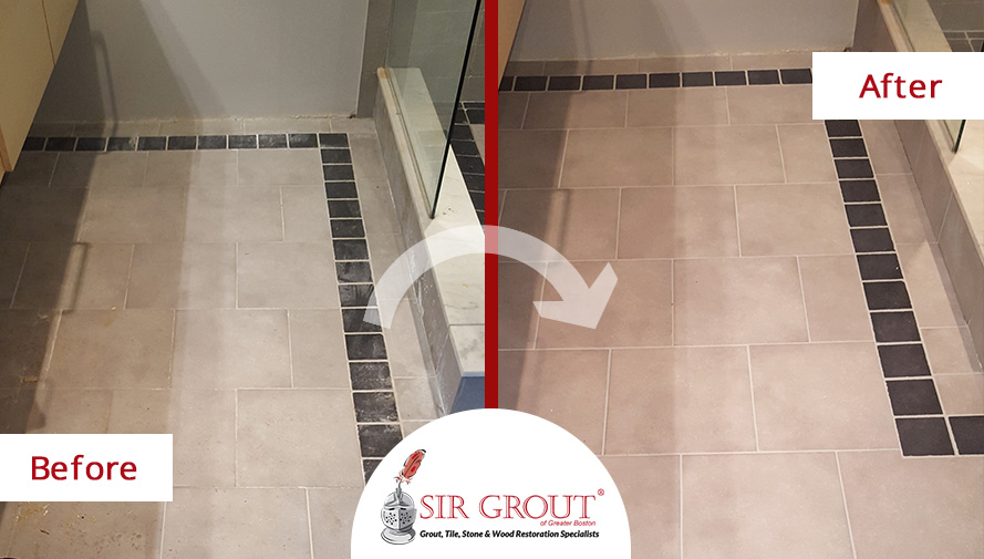 A Grout Cleaning and Sealing Service in Everett, MA Gave this Bathroom a Fresh, New Look