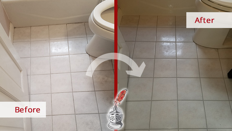 Before and After Picture of a Shower Caulking Service in Walpole, MA