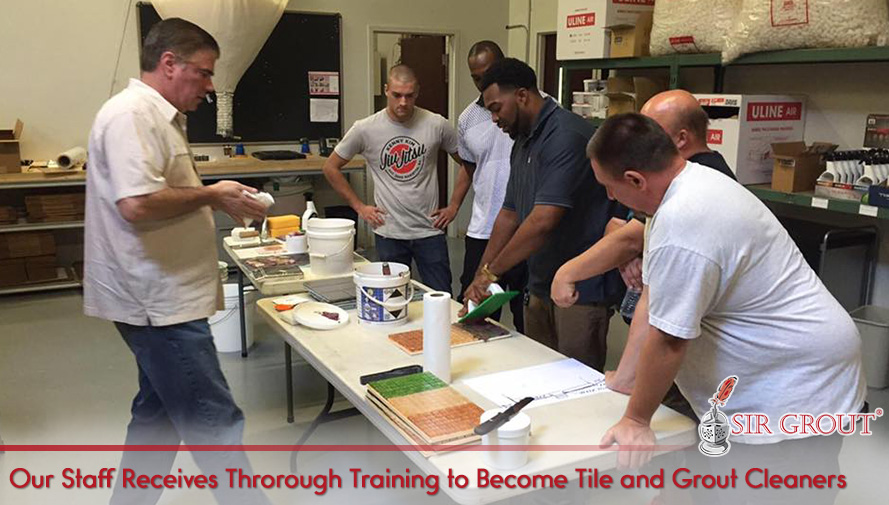 Our Well-Trained Technicias Are the Best Tile and Grout Cleaners Our Staff Receive Thorough, Constant Training to Become Tile and Grout Cleaners