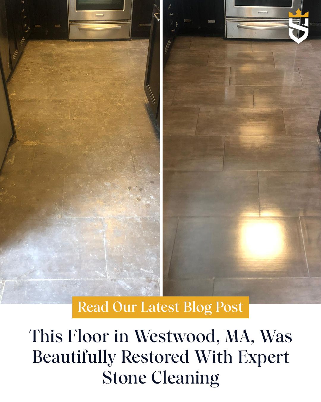 This Floor in Westwood, MA, Was Beautifully Restored With Expert Stone Cleaning
