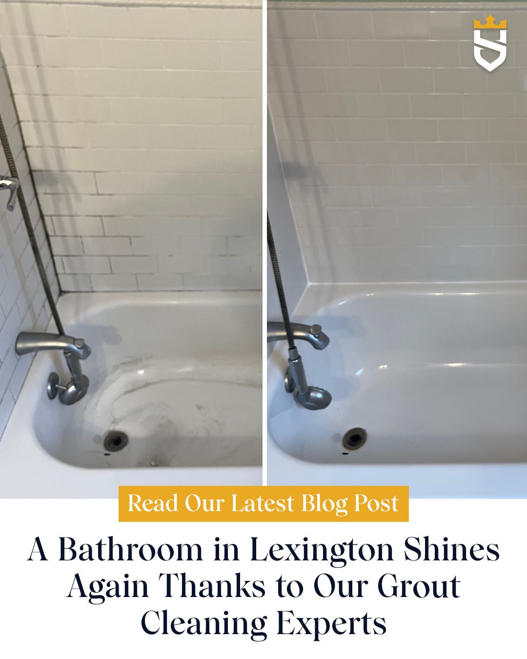 A Bathroom in Lexington Shines Again Thanks to Our Grout Cleaning Experts