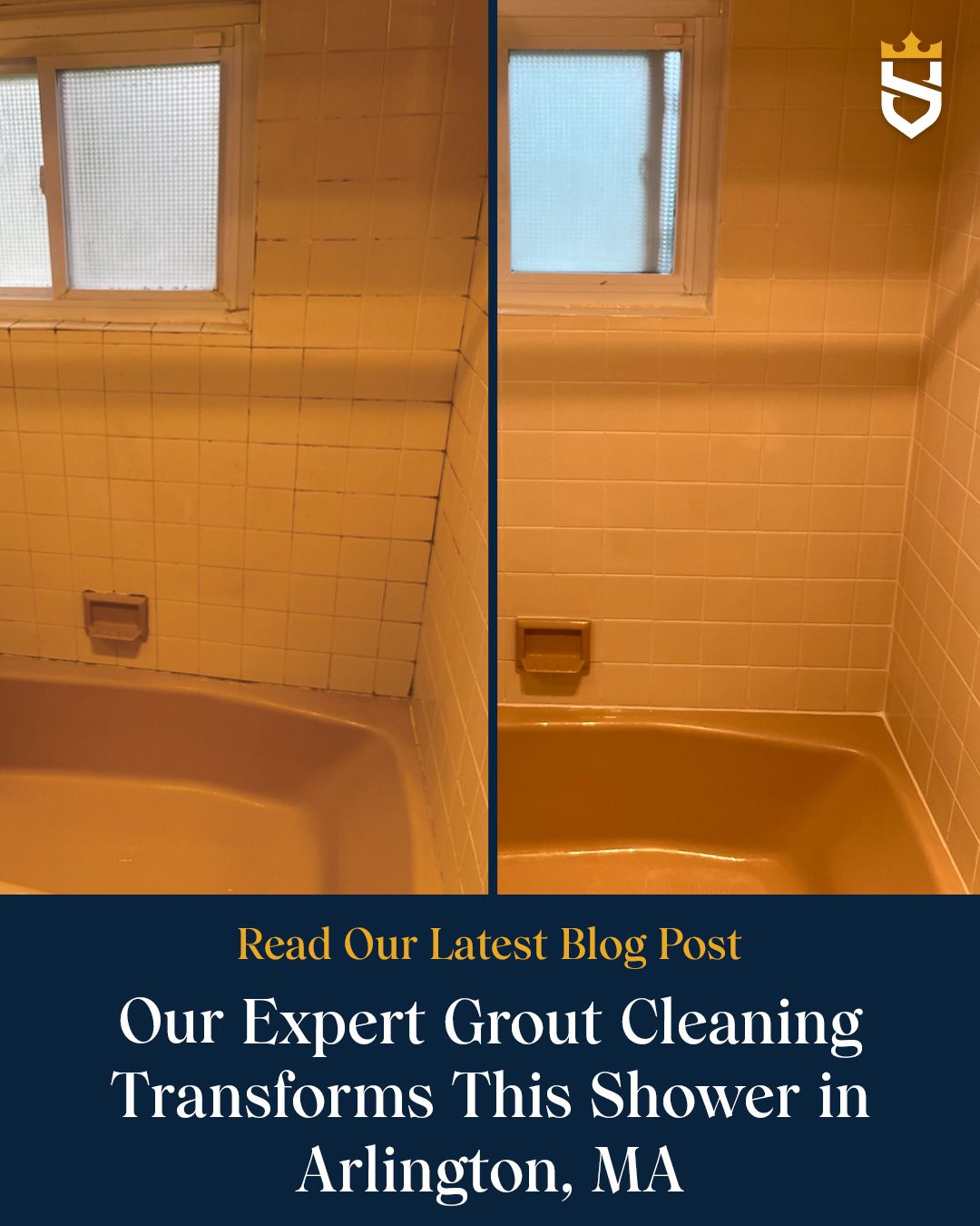 Our Expert Grout Cleaning Transforms This Shower in Arlington, MA