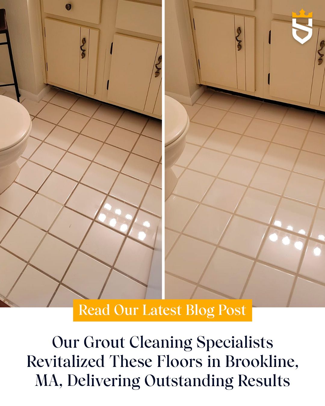 Our Grout Cleaning Specialists Revitalized These Floors in Brookline, MA, Delivering Outstanding Results